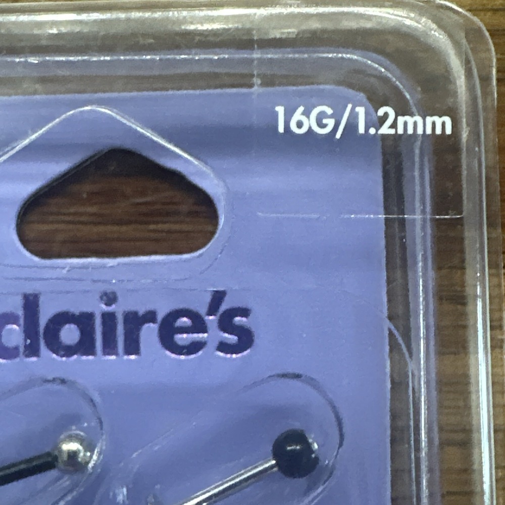 16g Stud Piercing Labret Lip Monroe Madonna Medusa Ashley Cheek Tragus Claire's‎ - Picture 3 of 6